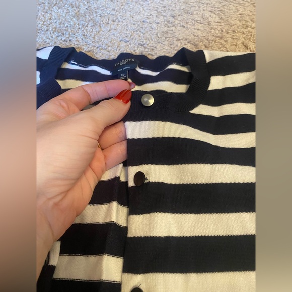 Talbots Striped Cardigan - Picture 3 of 4